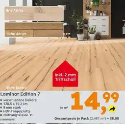 Globus Baumarkt Laminat edition 7 Angebot