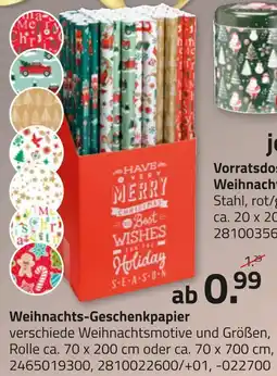 ROLLER Weihnachts-geschenkpapier Angebot