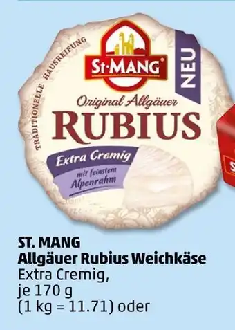 PENNY St. mang allgäuer rubius weichkäse oder allgäuer limburger Angebot