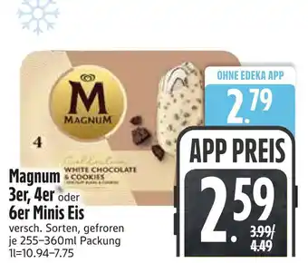 Edeka Magnum 3er, 4er oder 6er minis eis Angebot