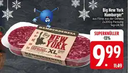 Edeka Big new york hamburger Angebot