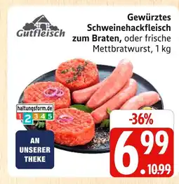 Marktkauf Gutfleisch gewürztes schweinehackfleisch zum braten Angebot