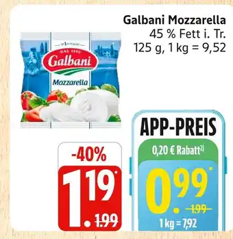 Marktkauf Galbani mozzarella Angebot