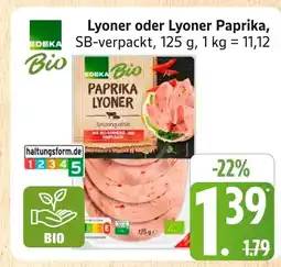 Marktkauf Edeka bio lyoner Angebot