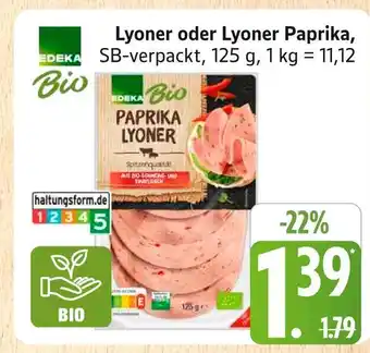 Marktkauf Edeka bio lyoner Angebot