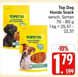 Marktkauf Top dog hunde snack kaustange mit huhn Angebot