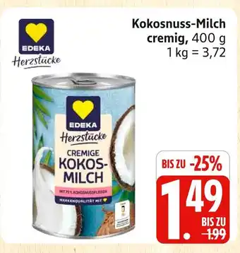 Marktkauf Edeka herzstücke kokosnuss-milch cremig Angebot