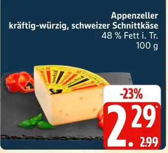 Marktkauf Appenzeller kräftig-würzig, schweizer schnittkäse Angebot