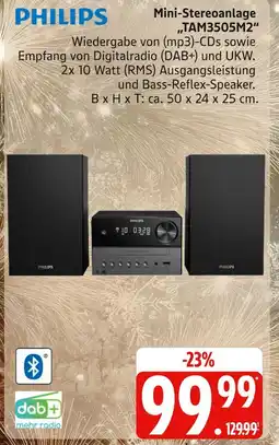 Marktkauf Philips mini-stereoanlage tam3505m2 Angebot