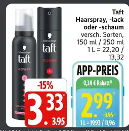 Marktkauf Schwarzkopf taft haarspray Angebot