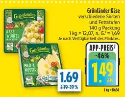 diska Grünländer käse würfel Angebot