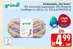 Marktkauf Gründl hot socks Angebot