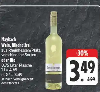 E-Center Maybach wein, alkoholfrei Angebot