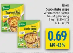diska Knorr suppe mit rind Angebot