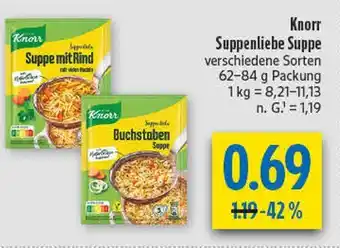 diska Knorr suppe mit rind Angebot