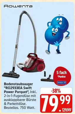 Marktkauf Rowenta bodenstaubsauger ro2933ea swift power parquet Angebot