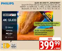 Marktkauf Philips qled-4k-uhd-tv 55pus7800 Angebot