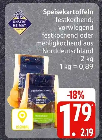 Edeka Unsere heimat speisekartoffeln Angebot