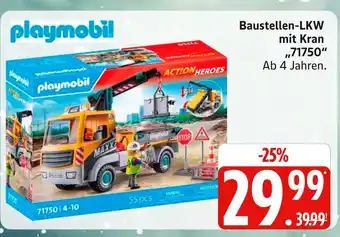 Marktkauf Playmobil baustellen-lkw mit kran Angebot