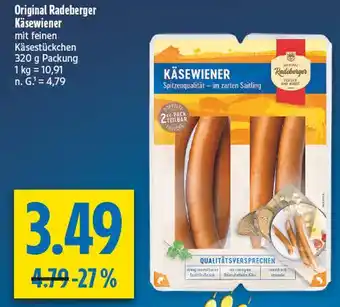 diska Radeberger käsewiener Angebot