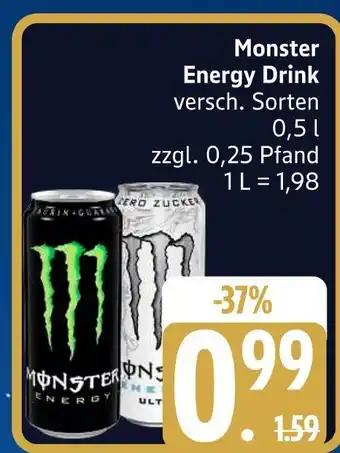 Edeka Monster energy drink Angebot