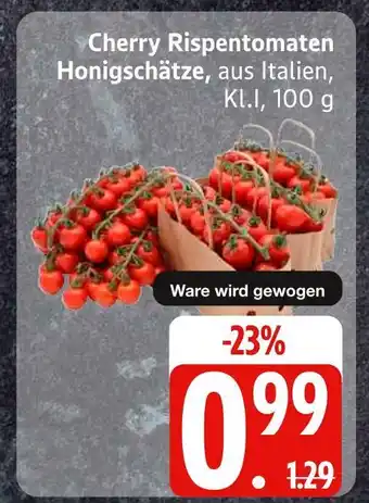 Edeka Cherry rispentomaten honigschätze Angebot