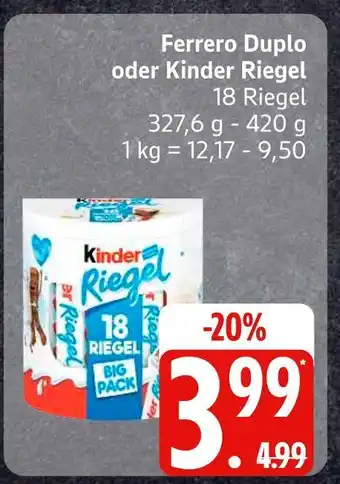 Edeka Ferrero duplo Angebot