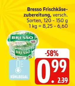 Edeka Bresso frischkäsezubereitung Angebot