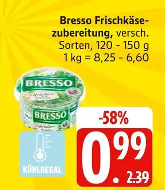 Edeka Bresso frischkäsezubereitung Angebot