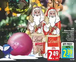 E-Center Lindt weihnachtsmann vollmilch Angebot