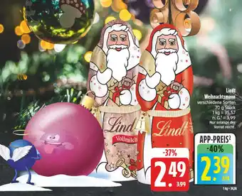 E-Center Lindt weihnachtsmann vollmilch Angebot