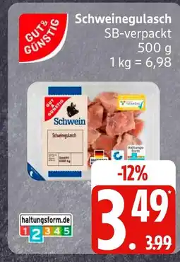 Edeka Gut & günstig schweinegulasch Angebot