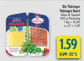 diska Die thüringer thüringer duett käse & salami Angebot
