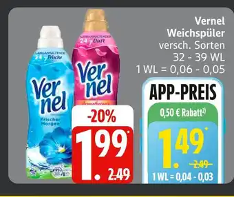 Edeka Vernel weichspüler frischer morgen Angebot