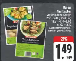 E-Center Bürger maultaschen Angebot