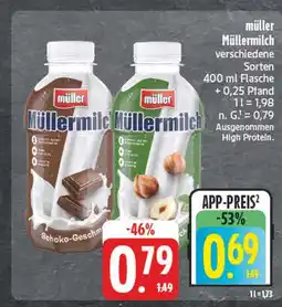 E-Center Müller müllermilch schoko-geschmack Angebot