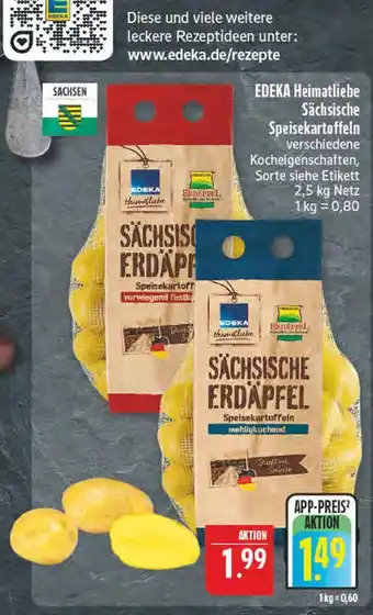 Marktkauf Edeka heimatliebe sächsische erdäpfel - überwiegend festkochend Angebot