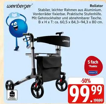 Marktkauf Weinberger rollator Angebot