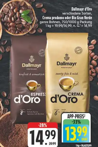 E-Center Dallmayr espresso d'oro Angebot