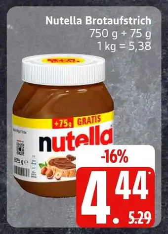Edeka Nutella brotaufstrich Angebot
