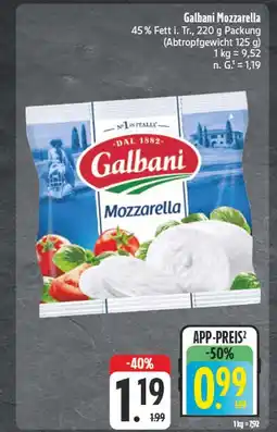 E-Center Galbani mozzarella Angebot