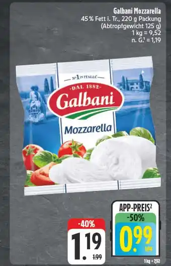 E-Center Galbani mozzarella Angebot