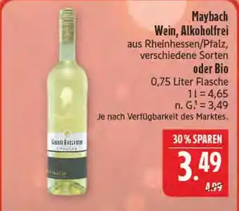 Marktkauf Maybach wein, alkoholfrei Angebot