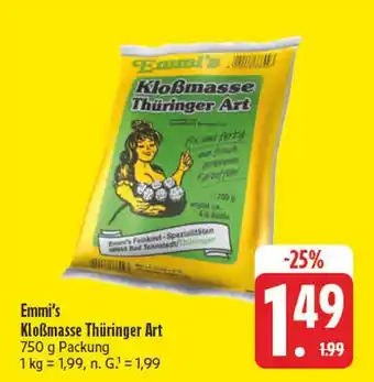 E-Center Emmi's kloßmasse thüringer art Angebot