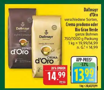 Marktkauf Dallmayr crema d'oro Angebot
