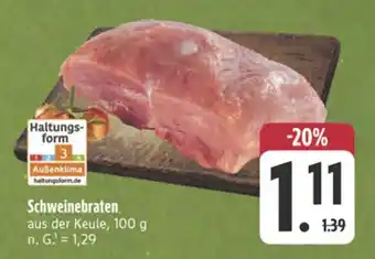 E-Center Schweinebraten Angebot
