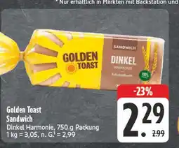 E-Center Golden toast sandwich dinkel harmonie Angebot