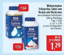 Marktkauf Weihenstephan schlagrahm Angebot