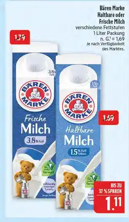 Marktkauf Bären marke frische milch Angebot