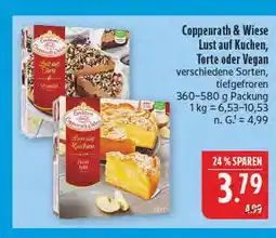 Marktkauf Coppenrath & wiese lust auf kuchen, torte oder vegan Angebot
